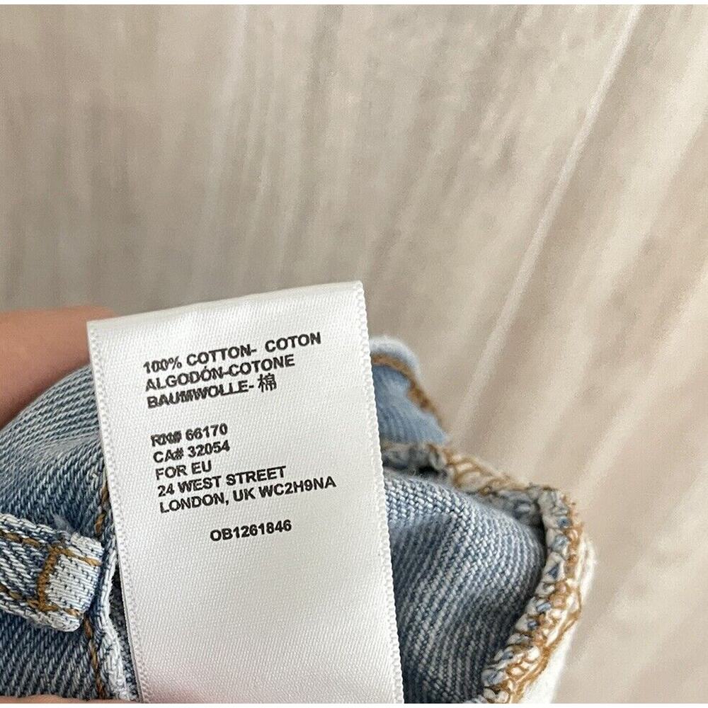 BDG Urban Outfitters Baggy Skate Fit Jeans Men's 32x30 Naturally Distressed Blue - Picture 14 of 16